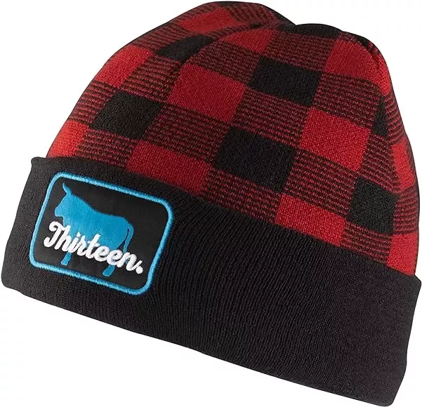 13 Fishing Beanie Buffalo Plaid