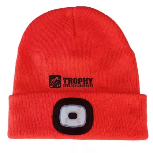 Adult Trophy Angler USB Rechargeable LED Beanie