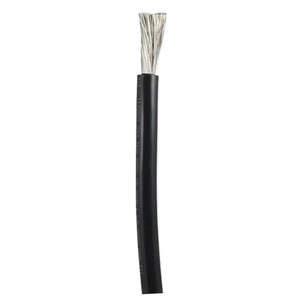 Ancor Tinned Copper Battery Cable 30 AWG 81mm Black Sold By The Foot 1180FT