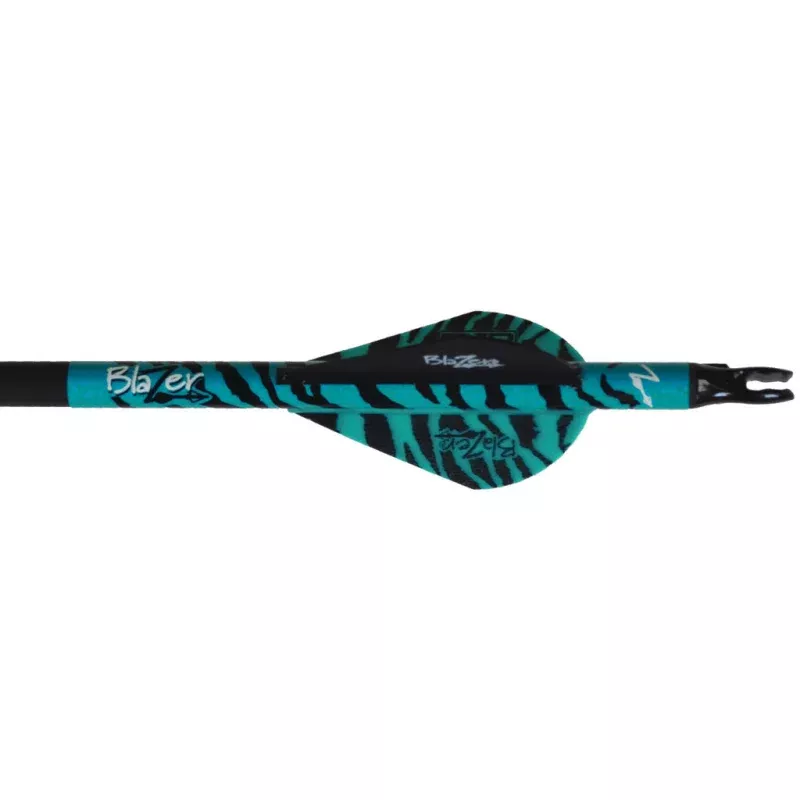 Bohning Blazer Vanes Teal Tiger 100 Pk.