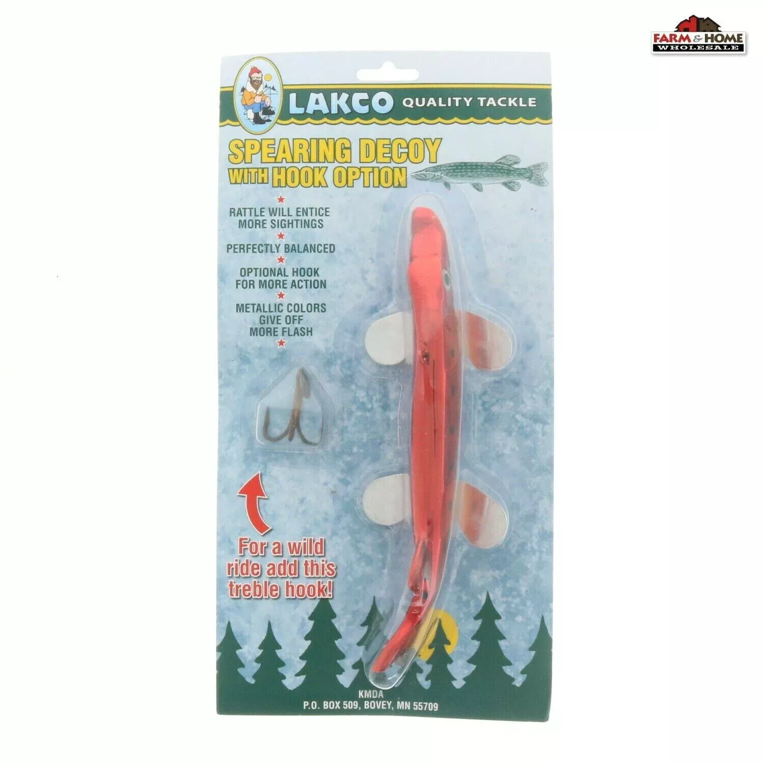 Lako Orange Spearing Decoy 7″