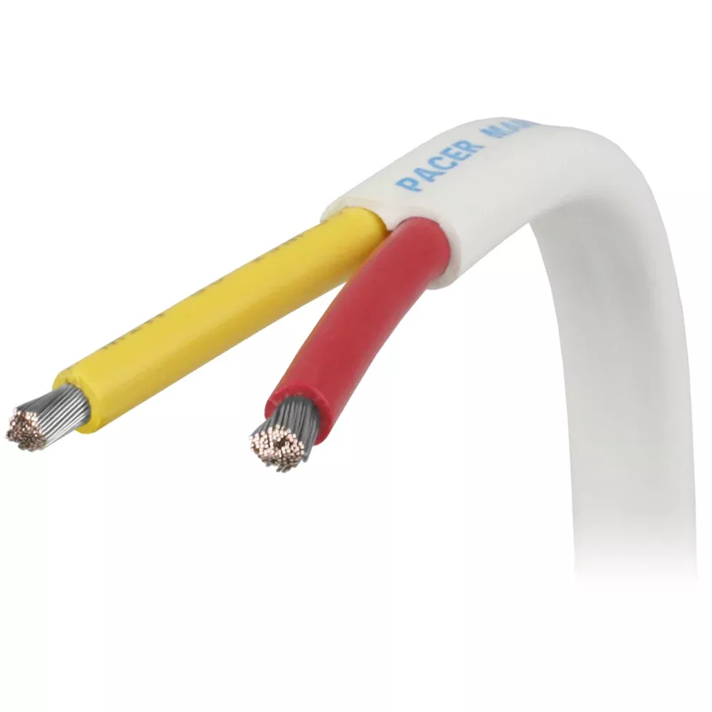 Pacer 122 AWG Safety Duplex Cable Flat Cable RedYellow 100 W122RYW100