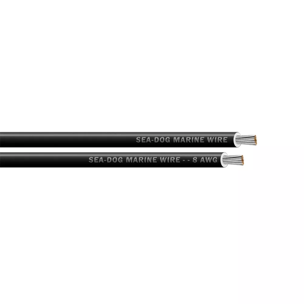 SeaDog 8 AWG Black Primary Wire 25 8008010