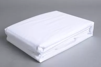 Sleep & Beyond 100% Cotton 300TC Percale Crisp White Duvet Cover Set in Twin 68×88″