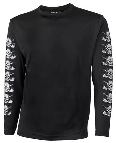 Tattoo Golf Black Golf Undershirt Long Sleeve in Small